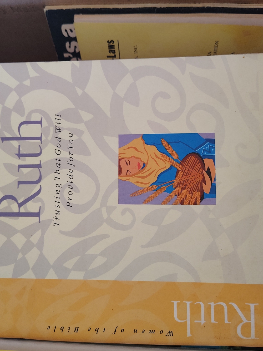 Ruth Women Bath & Body Book - Cream and Yellow